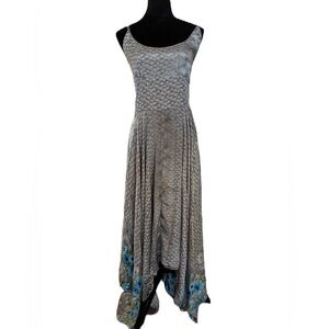MT Collections Steal Blue Sleeveless High Low Sundress
